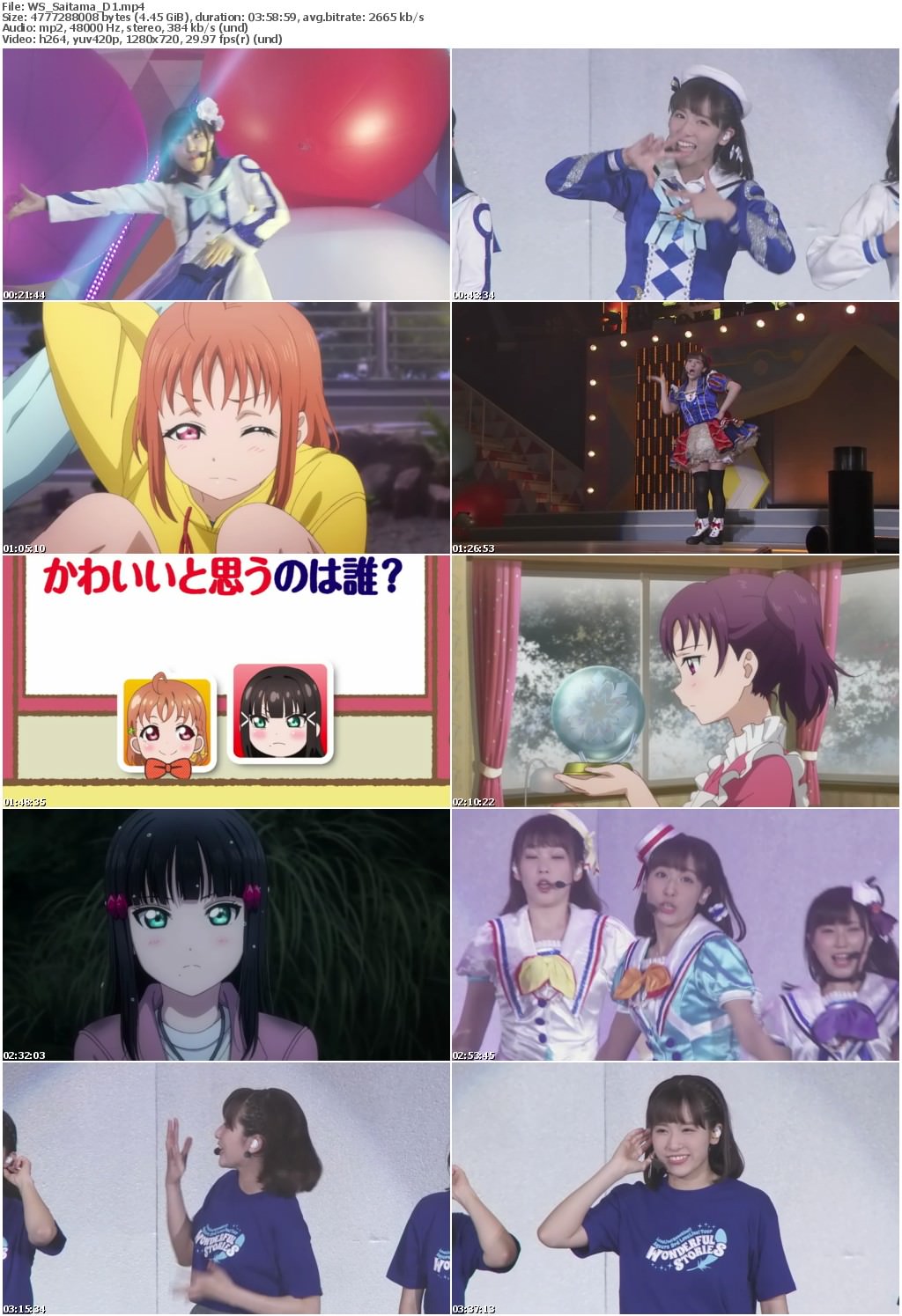 [TV-SHOW] Aqours 3rd LIVEツアー埼玉公演Day.1+2 (2018.06.09) (BDRIP)