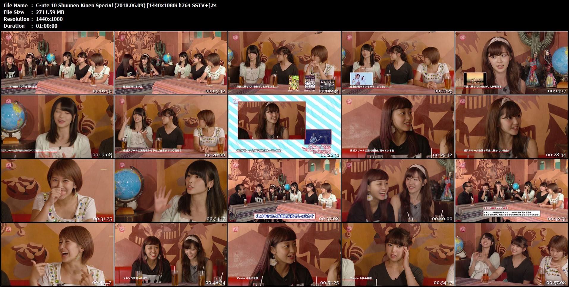 [TV-SHOW] ℃-ute 10周年記念スペシャル (2018.06.09)