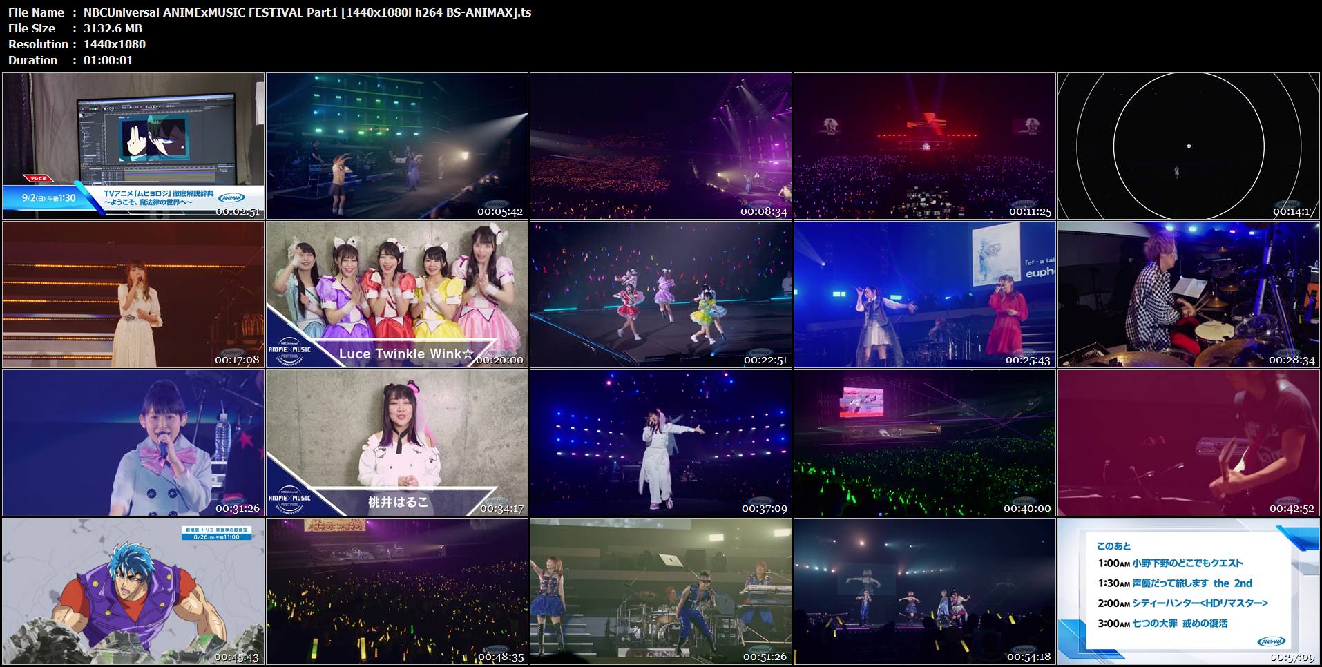 [TV-SHOW] NBCUniversal ANIMExMUSIC FESTIVAL Part1 (2018.02.03)