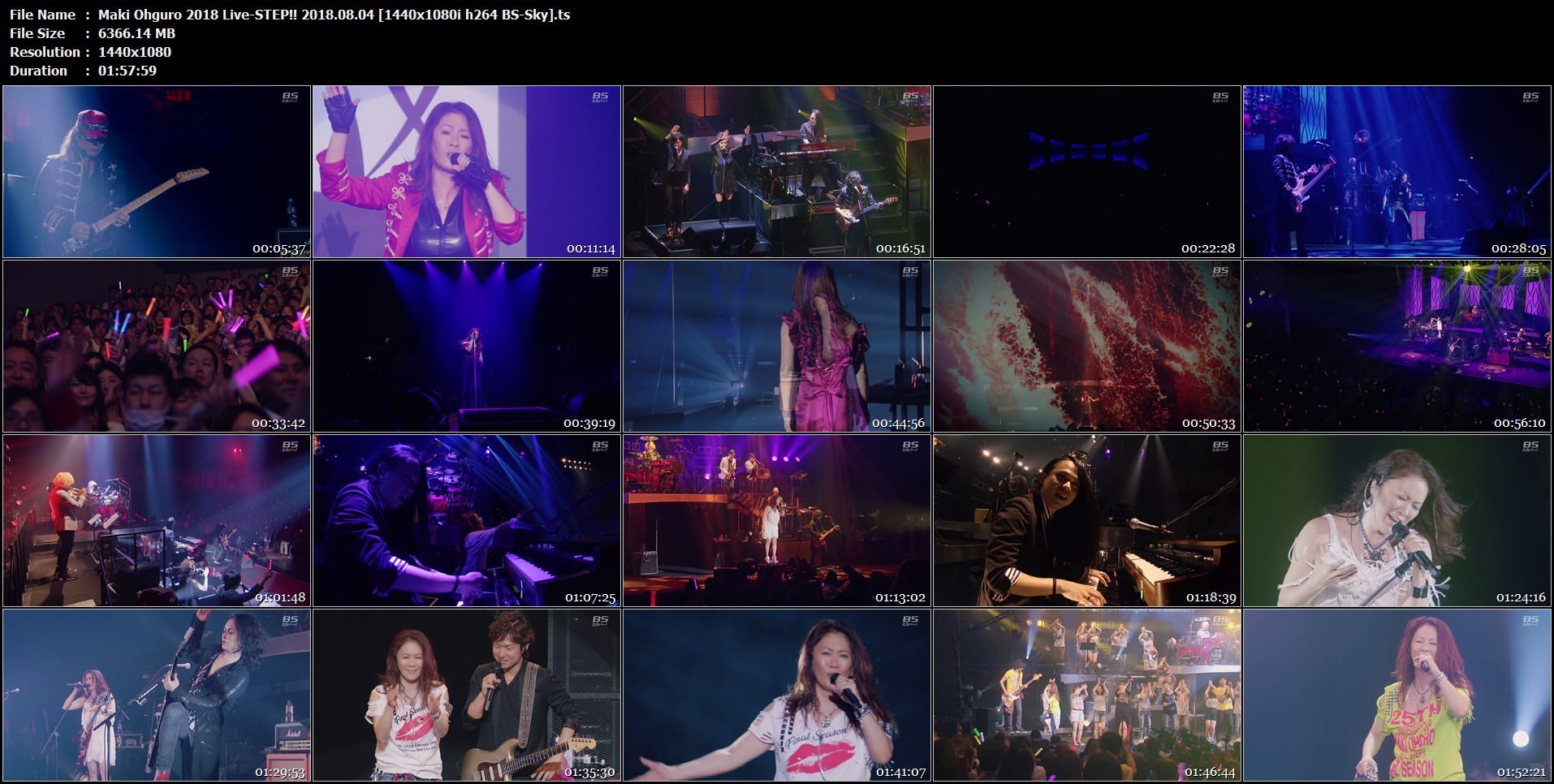 [TV-SHOW] 大黒摩季 – Maki Ohguro 2018 Live-STEP!! (2018.08.04)