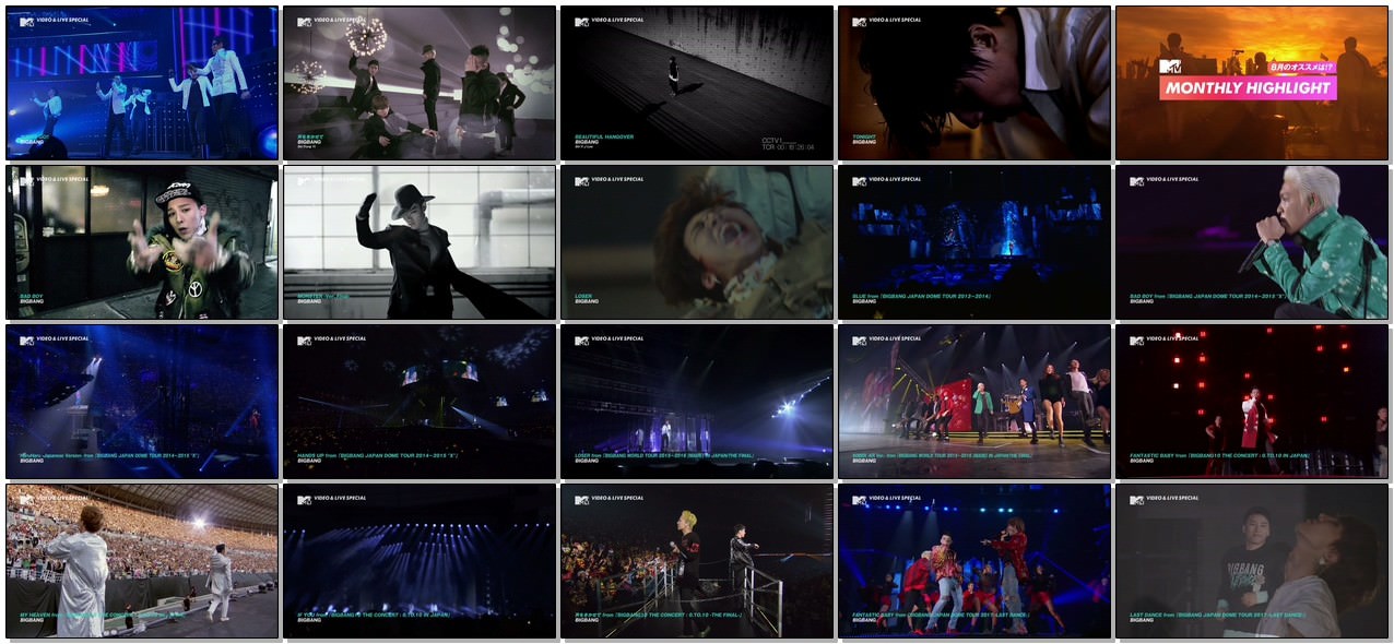 [TV-SHOW] BIGBANG歴代ライブ＆ビデオ特集 (2018.08.03)