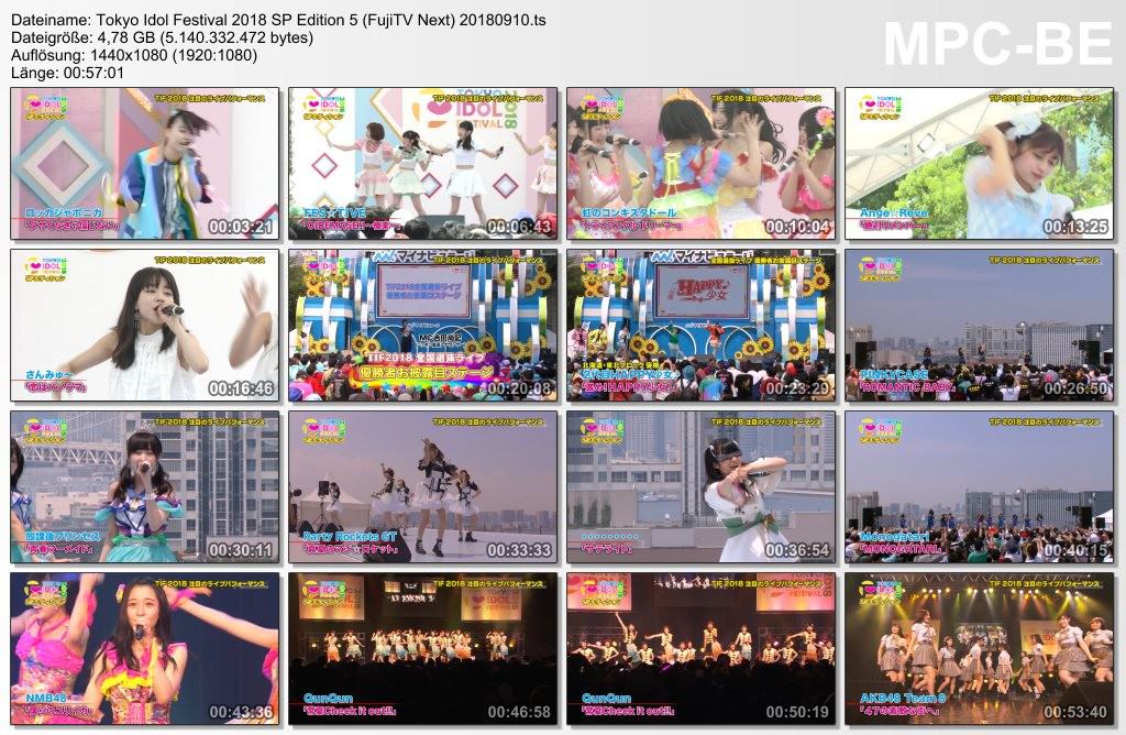 [TV-SHOW] TOKYO IDOL FESTIVAL 2018 SPエディション 5 (2018.09.10)