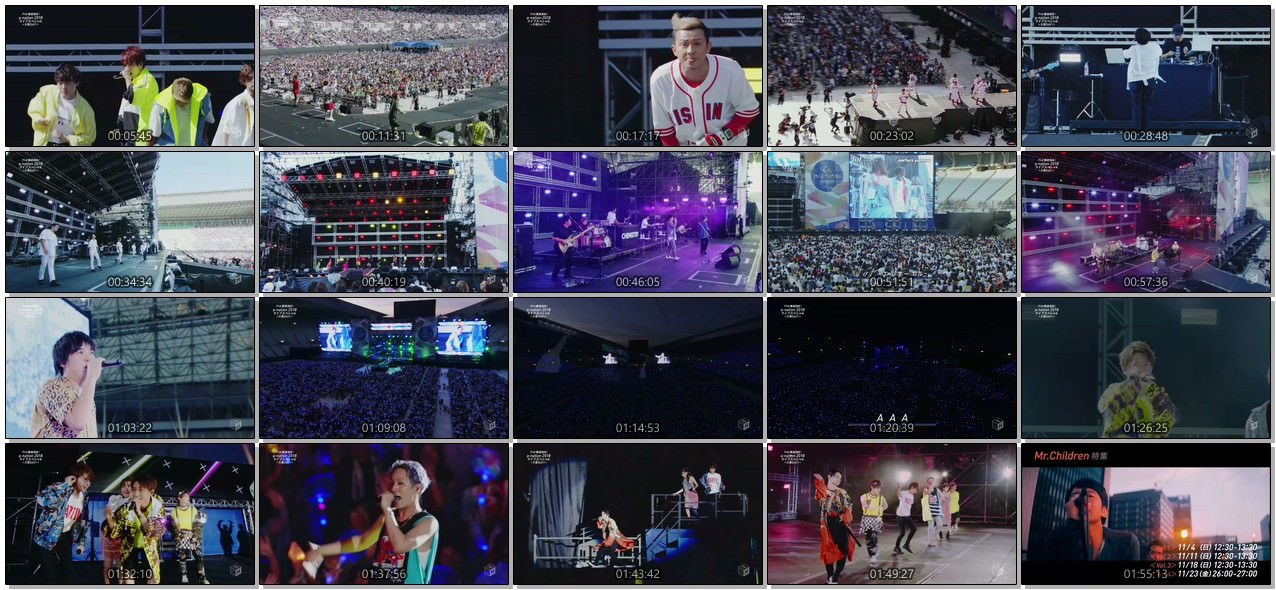 [TV-SHOW] テレビ最速放送! a-nation 2018 ライブスペシャル＜大阪DAY1＞ (2018.10.27)