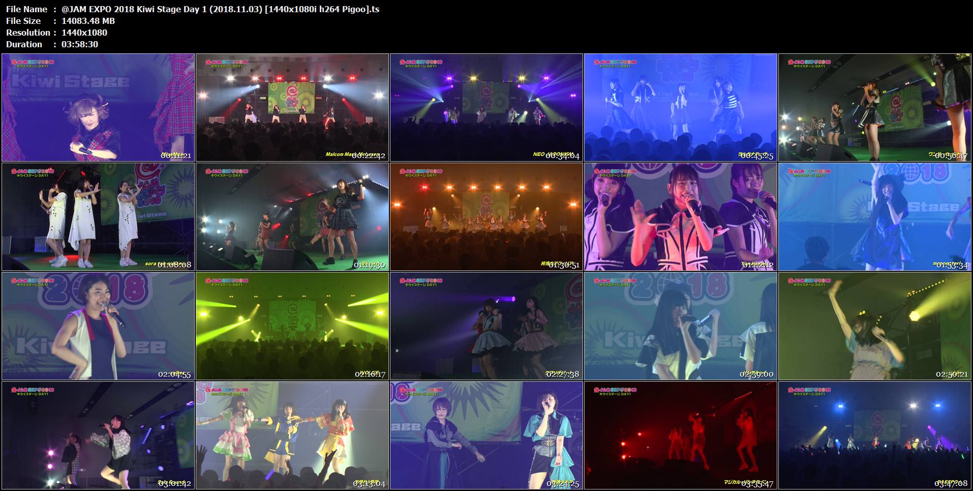 [TV-SHOW] @JAM EXPO 2018～キウイステージ day1 (2018.11.03)