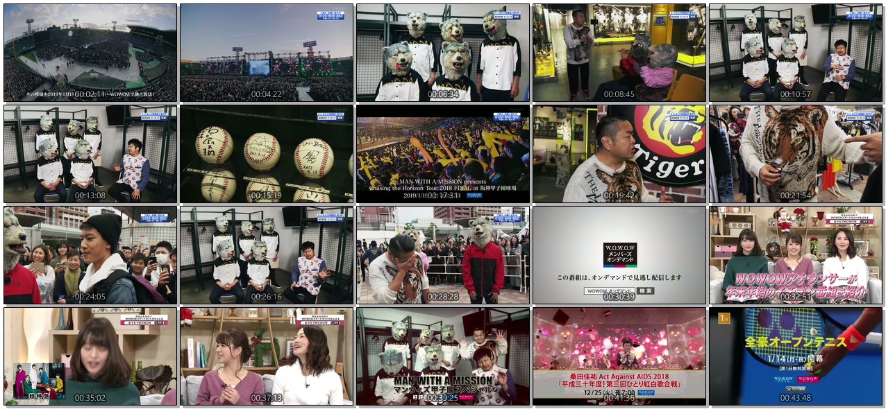 [TV-SHOW] MAN WITH A MISSION ROAD TO 甲子園 ～前門の虎～ (2018.12.22)