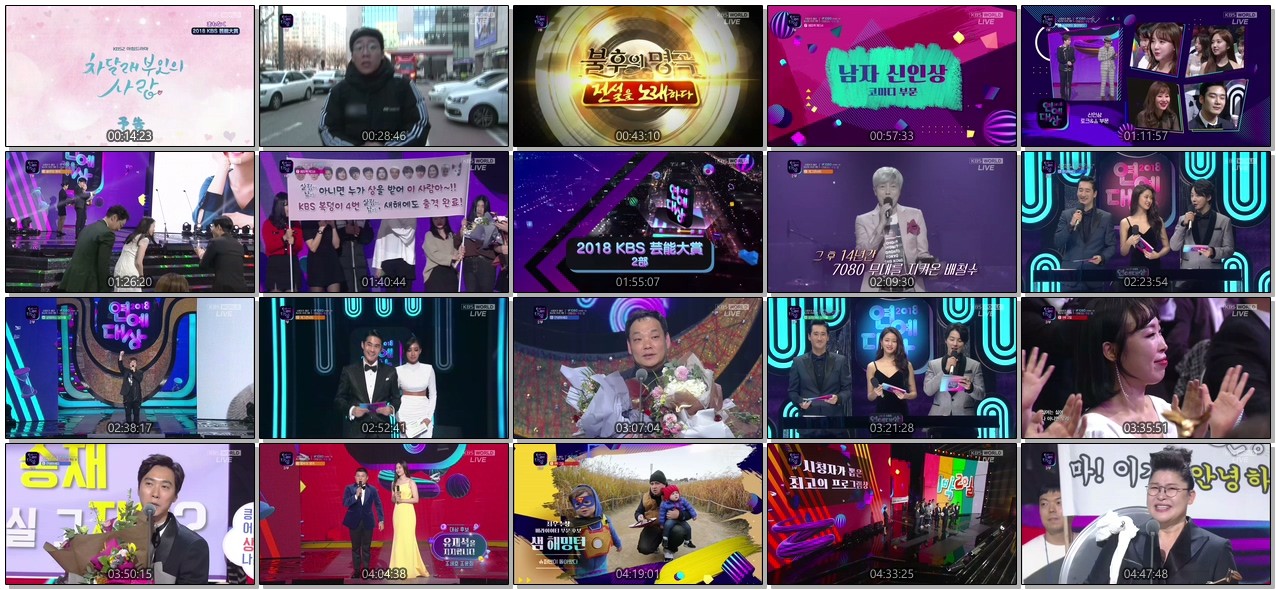 [TV-SHOW] 2018 KBS芸能大賞 (2018.12.22)