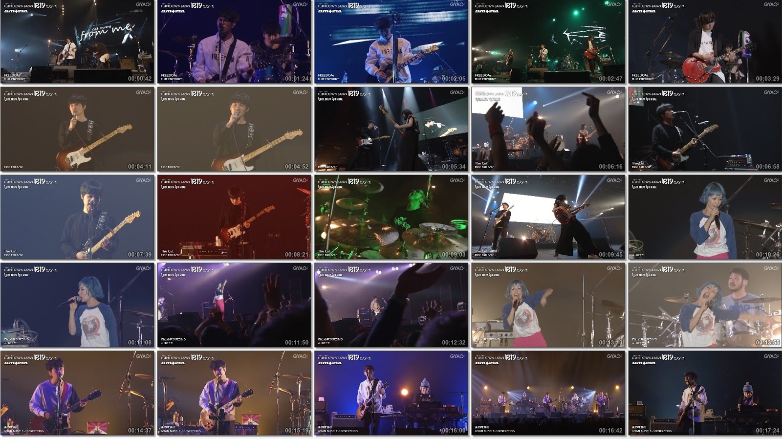 [TV-SHOW] COUNTDOWN JAPAN 1819 DAY-3 Live Digest (2018.12.31)