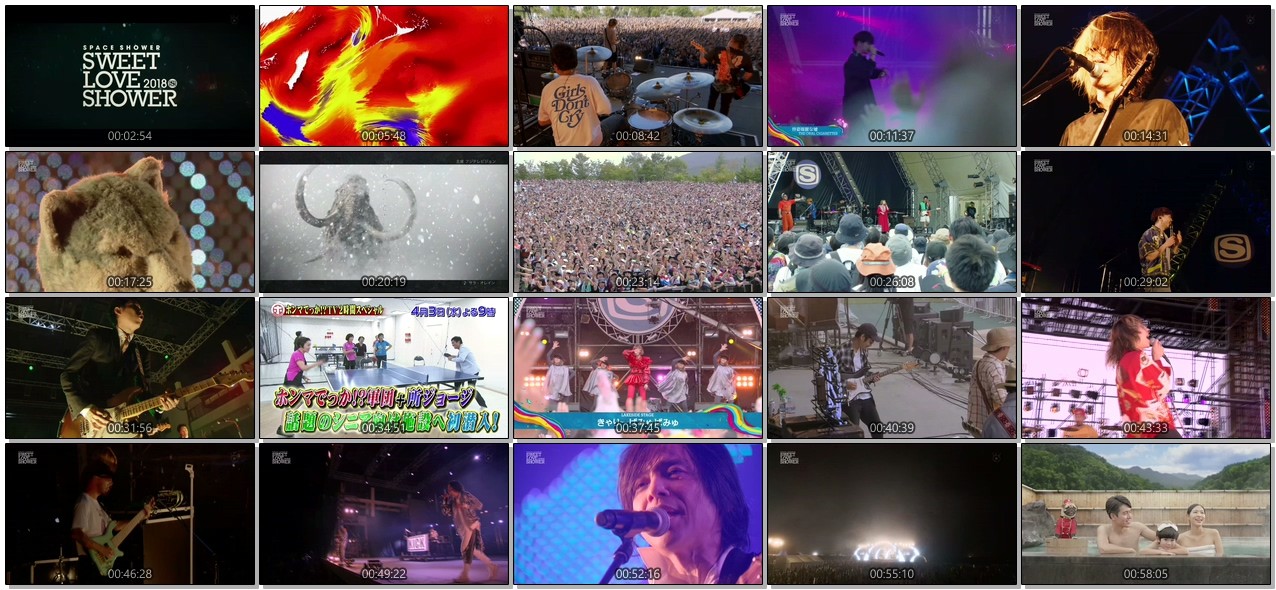 [TV-SHOW] SPACE SHOWER SWEET LOVE SHOWER 2018 フジテレビver． (2019.04.02)