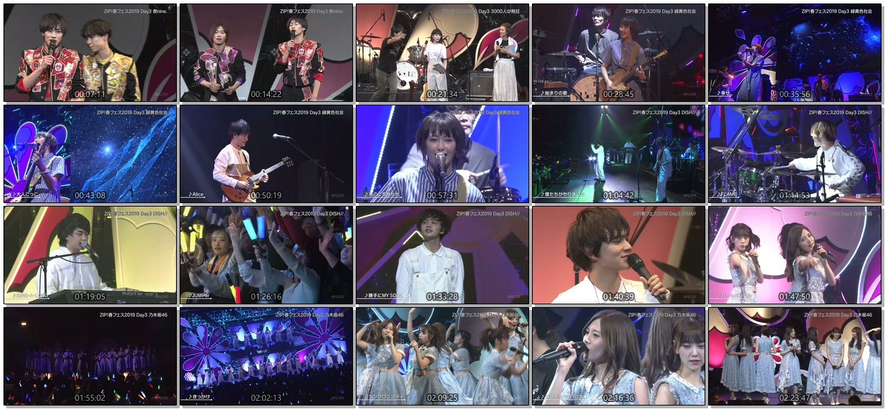 [TV-Variety] ZIP!春フェス2019 DAY3 (2019.04.28)