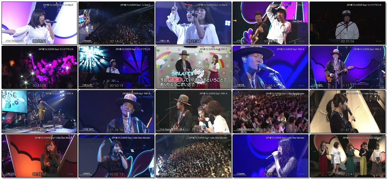 [TV-Variety] ZIP!春フェス2019 DAY1 (2019.04.28)