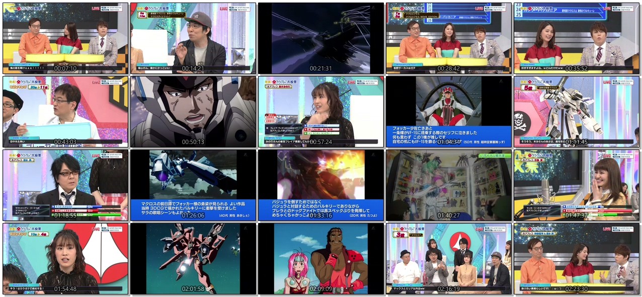 [TV-Variety] NHK – 発表！全マクロス大投票 第1部 (2019.05.04)