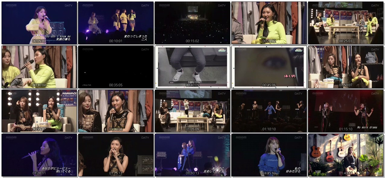 [TV-Variety] MAMAMOO SHOWCASE LIVE TOUR IN JAPAN “BACK STAGE！” (2019.05.30)