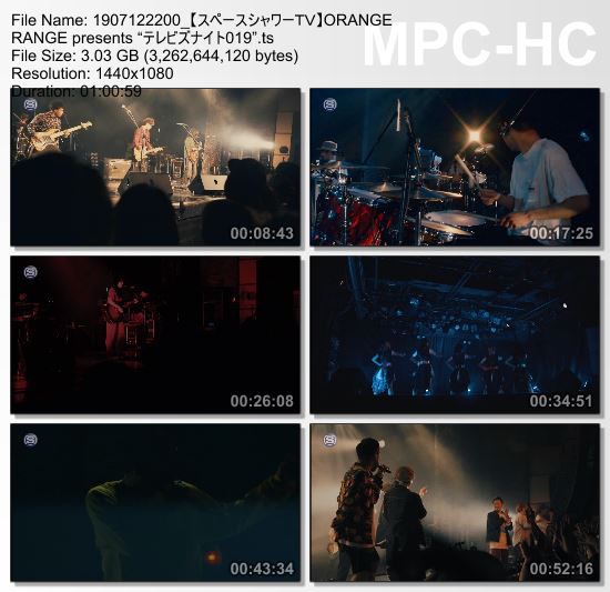 [TV-Variety] オレンジレンジ – ORANGE RANGE presents “テレビズナイト019” (SSTV HD 2019.07.12)