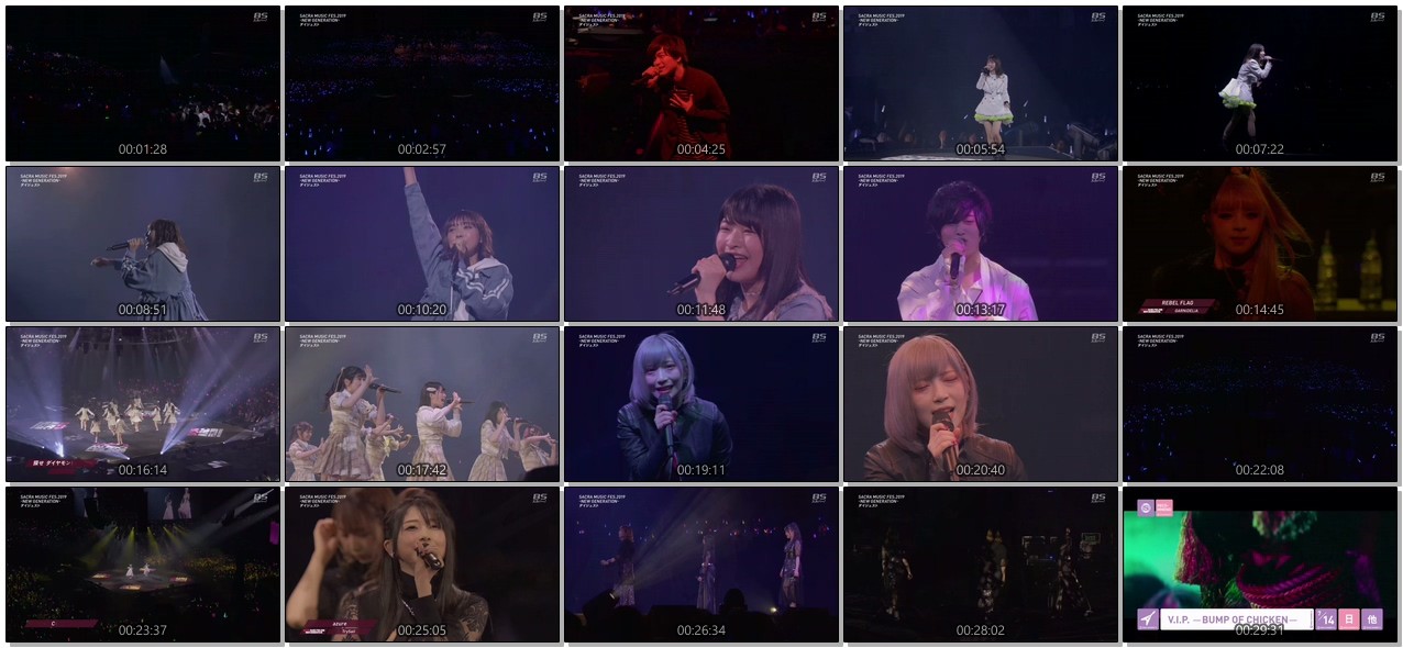 [TV-Variety] SACRA MUSIC FES.2019 -NEW GENERATION- ダイジェスト (2019.07.07)