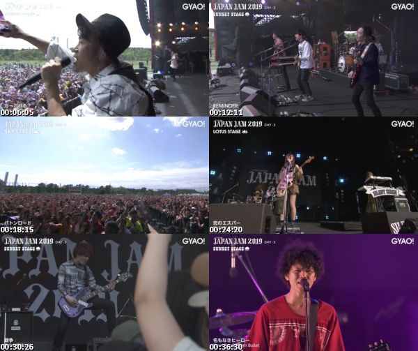 [TV-Variety] JAPAN JAM 2019「ライブハイライト」(GYAO! 2019.08.16)