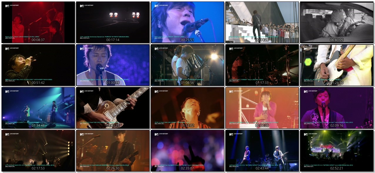 [TV-Variety] ポルノグラフィティ – ポルノグラフィティ 20th Anniversary Live History (2019.08.03)