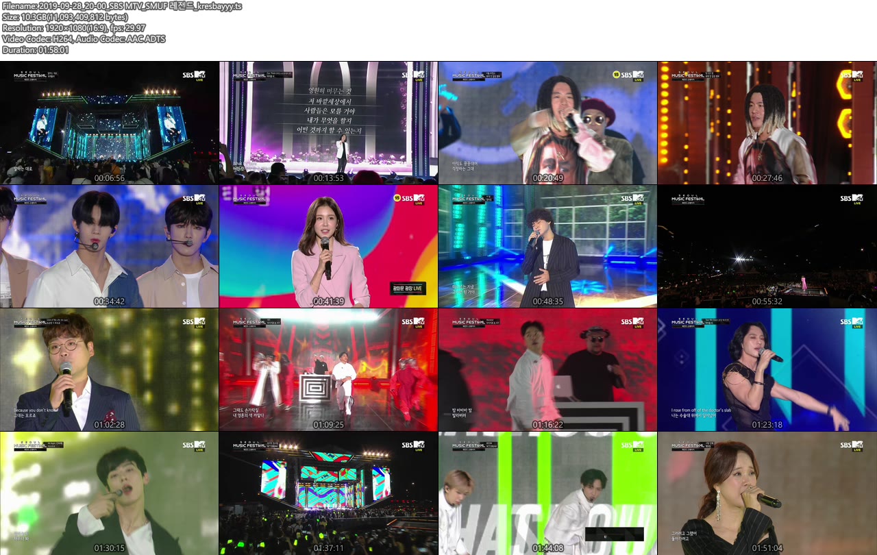 [TV-Variety] 2019 Seoul Music Festival Legend Stage (2019 SMUF 레전드) (2019.09.28)