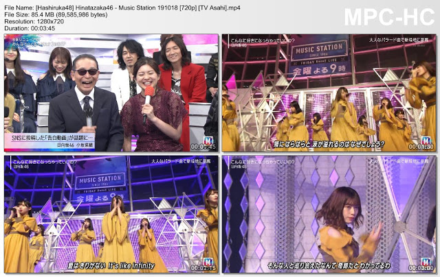 Hinatazaka46 – Music Station 191018 (TV Asahi)