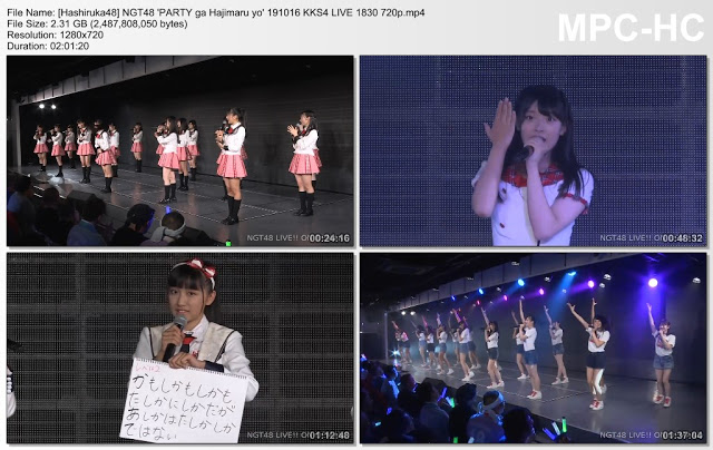 NGT48 ‘PARTY ga Hajimaru yo’ 191016 KKS4 LIVE 1830