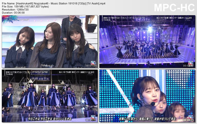 Nogizaka46 – Music Station 191018 (TV Asahi)