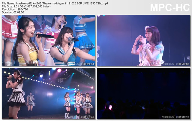 AKB48 ‘Theater no Megami’ 191025 B5R LIVE 1830