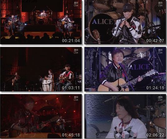[TV-Variety] アリス – ALICE・LIVE YELL 限りなき挑戦 －OPEN GATE－ at 日比谷野外音楽堂 (BS-Sky PerfecTV! 2019.10.26)