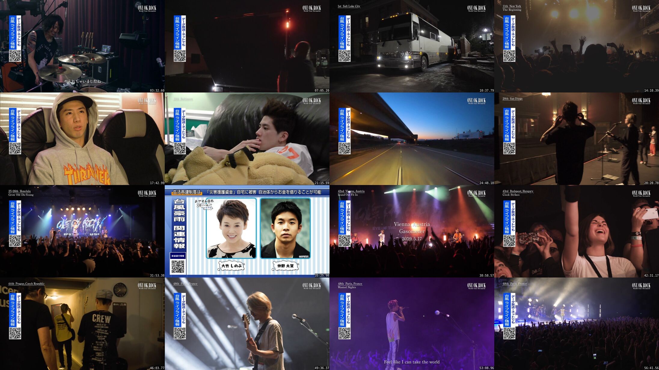 [TV-Variety] ONE OK ROCK World Tour Document (2019.10.19)
