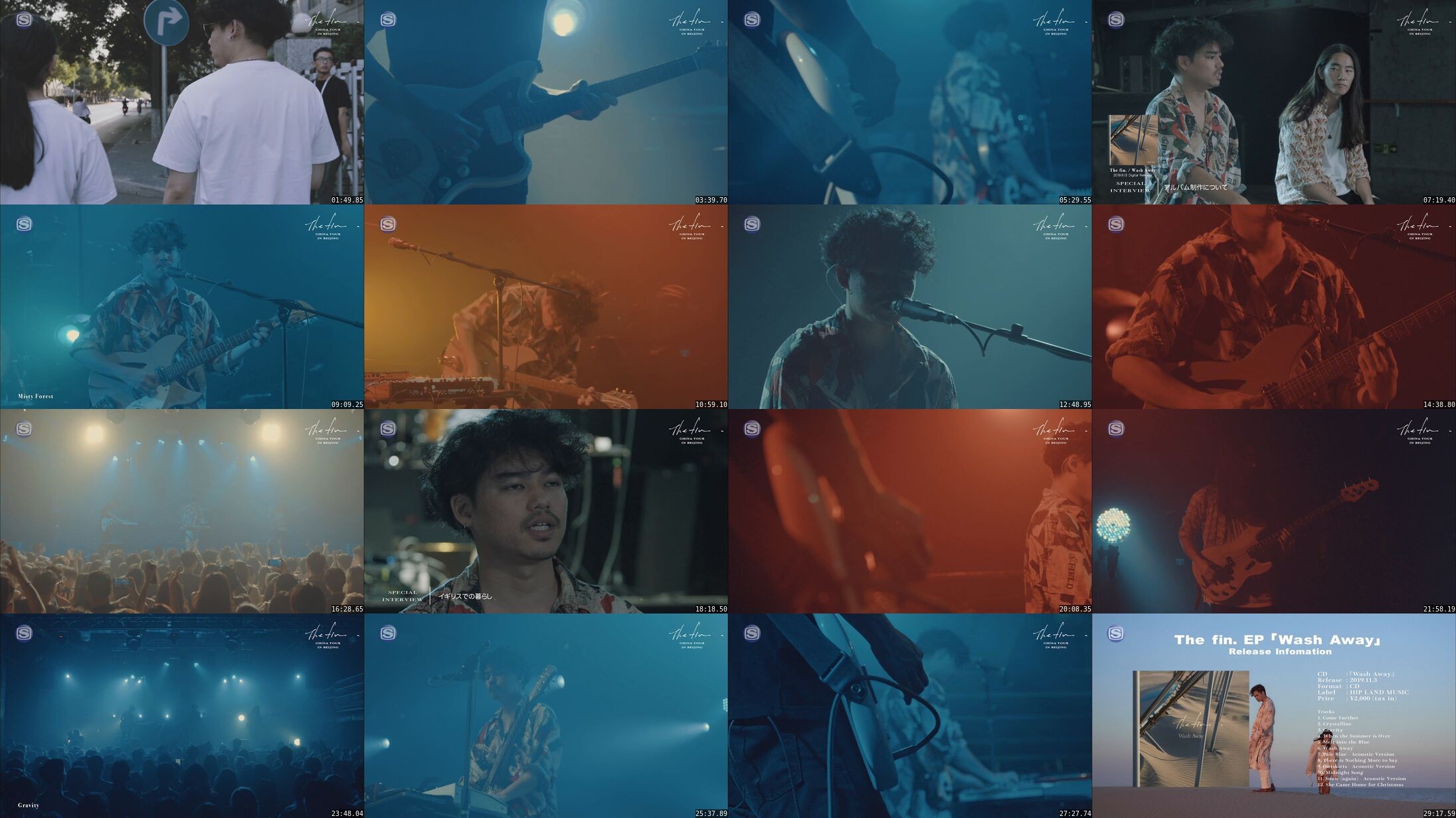 [TV-Variety] The fin. – 「The fin. 2019 中国巡演」LIVE & DOCUMENT (2019.10.18)