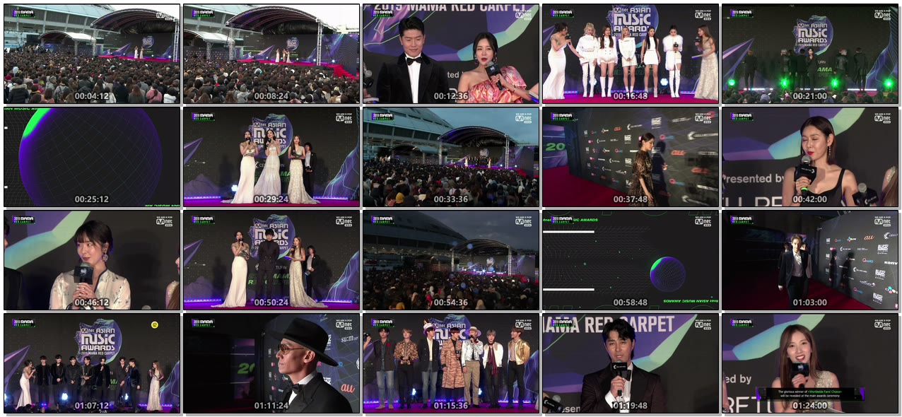 [TV-Variety] Mnet Asian Music Awards(MAMA) 2019 Red Carpet (2019.12.04)