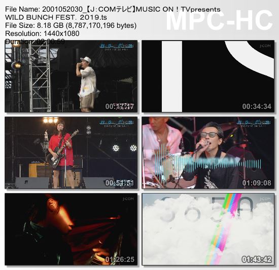 [TV-Variety] WILD BUNCH FEST.2019 (J:COM TV 2020.01.05)