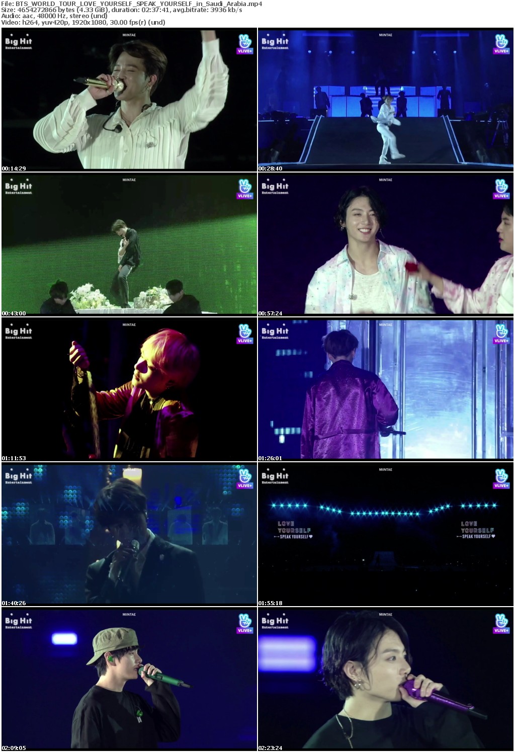 [TV-Variety] BTS – 2019 BTS WORLD TOUR ‘LOVE YOURSELF SPEAK YOURSELF’ in Saudi Arabia (2019 BTS WORLD TOUR ‘LOVE YOURSELF SPEAK YOURSELF’ in Saudi Arabia (2019.10.25)
