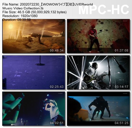 [TV-Variety] UVERworld Music Video Collection (WOWOW Live 2020.02.07)