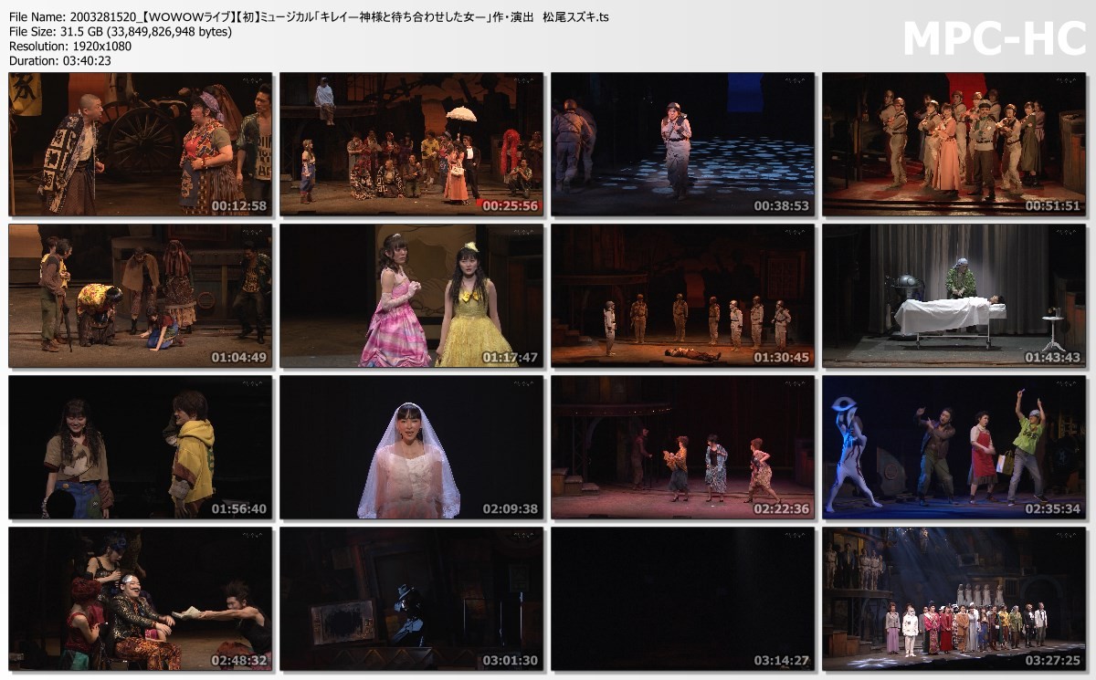 [TV-Variety] 乃木坂46 – ミュージカル「キレイ―神様と待ち合わせした女―」 (2020.03.28)