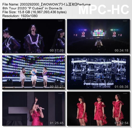 [TV-Variety] Perfume 8th Tour 2020 “P Cubed” in Dome (WOWOW Prime 2020.03.29)