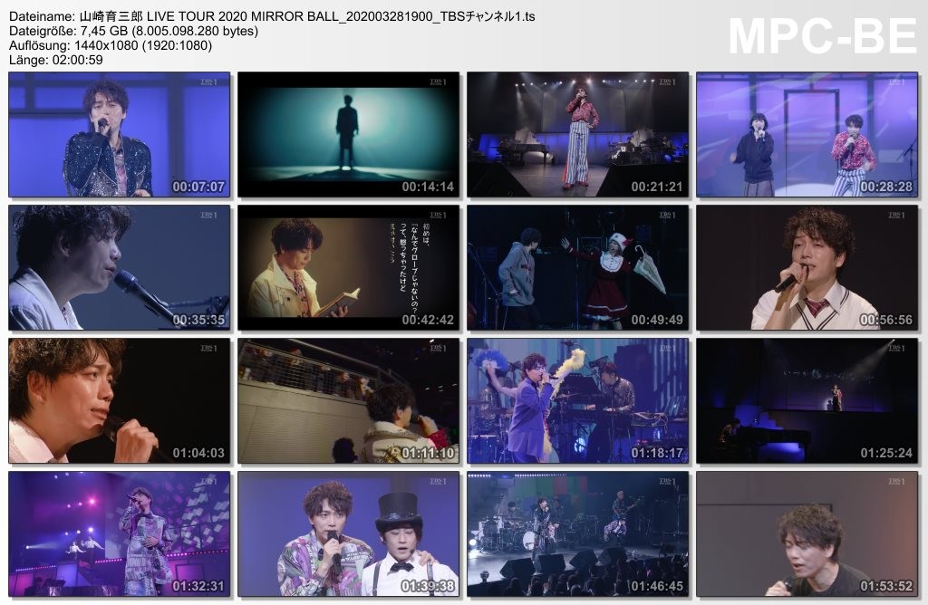 [TV-Variety] 山崎育三郎 – LIVE TOUR 2020 MIRROR BALL (2020.03.28)
