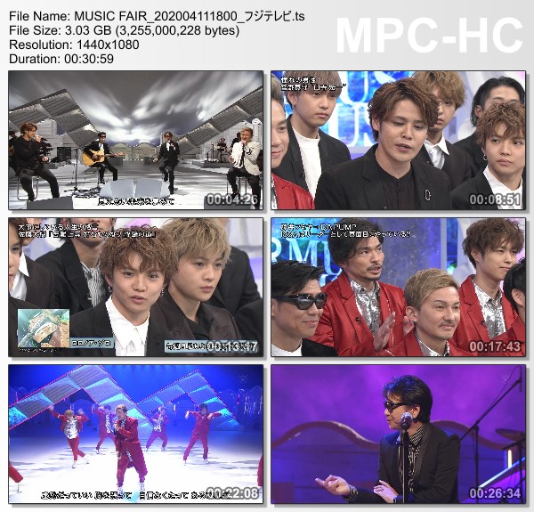 [TV-Variety] MUSIC FAIR – 2020.04.10