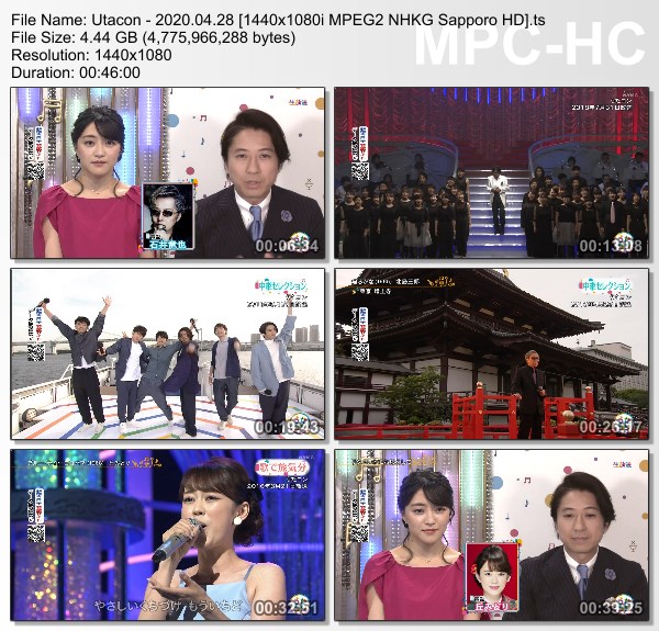 [TV-Variety] うたコン – 2020.04.28