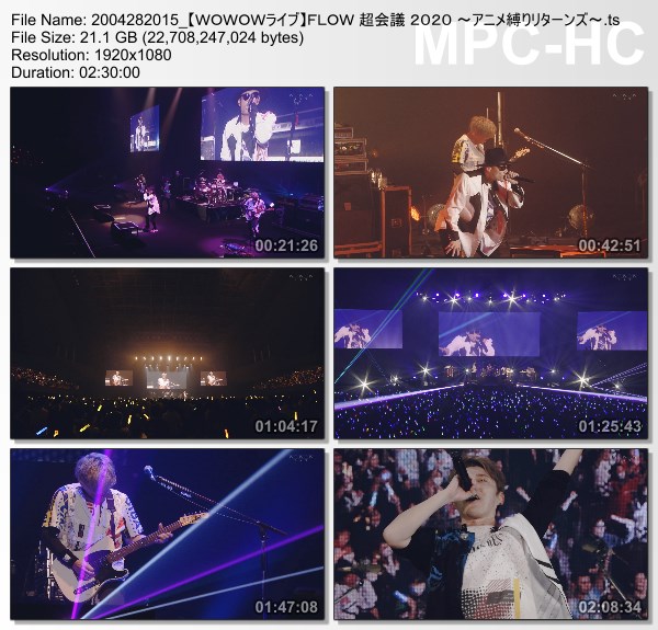 [TV-Variety] FLOW 超会議 2020 ～アニメ縛りリターンズ～ (WOWOW Live 2020.04.28)