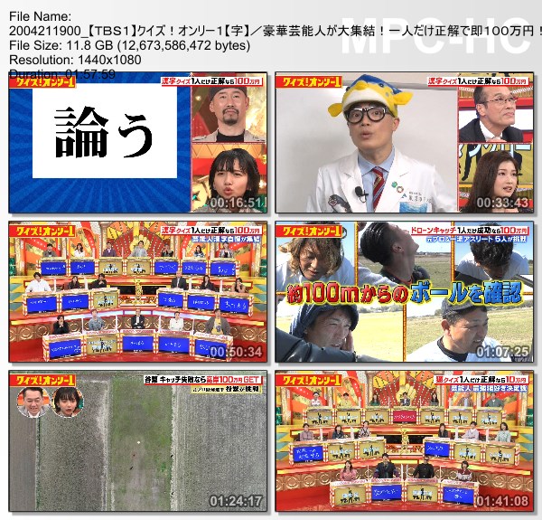 [TV-Variety] クイズ！オンリー１ 豪華芸能人が大集結！一人だけ正解で即１００万円！ – 2020.04.21