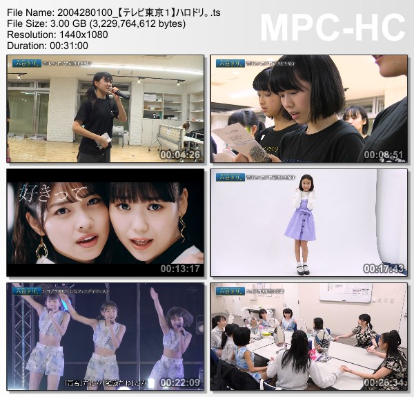 [TV-Variety] ハロドリ。 – 2020.04.27