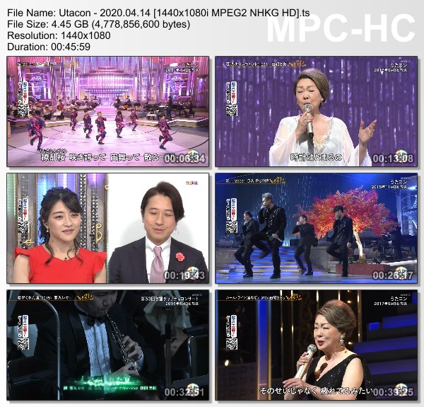 [TV-Variety] うたコン – 2020.04.14