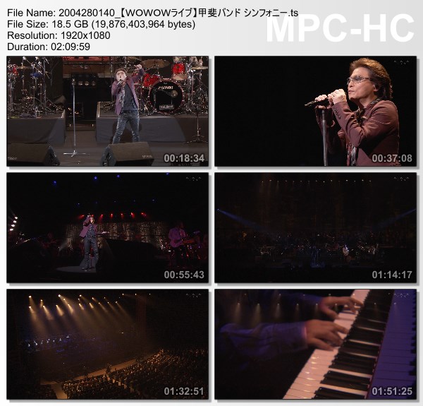 [TV-Variety] 甲斐バンド シンフォニー (WOWOW Live 2020.04.28)