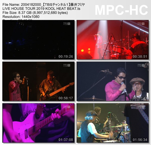 [TV-Variety] 藤井フミヤ LIVE HOUSE TOUR 2019 KOOL HEAT BEAT (TBS Channel 1 2020.04.18)