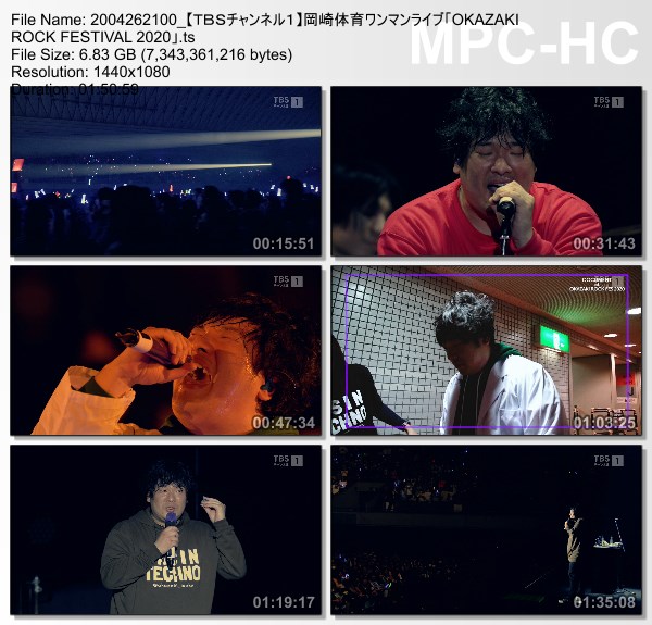 [TV-Variety] 岡崎体育ワンマンライブ「OKAZAKI ROCK FESTIVAL 2020」 (TBS Channel 1 2020.04.26)