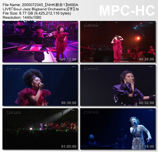 [TV-Variety] MISIA LIVE “Soul Jazz Bigband Orchestra” (NHKG 2020.05.07)