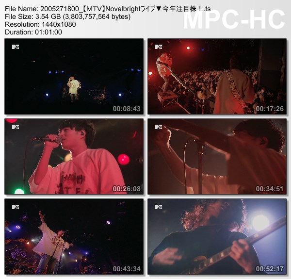 [TV-Variety] Novelbright「EN. -アンピリオド-」RELEASE ONEMAN TOUR (MTV HD 2020.05.27)