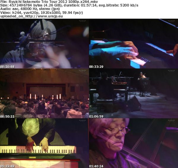 [TV-Variety] 坂本龍一 Trio Tour 2012 (WOWOW Live 2015.12.13)