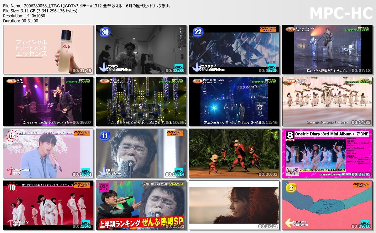 [TV-Variety] ＣＤＴＶサタデー (2020.06.27)