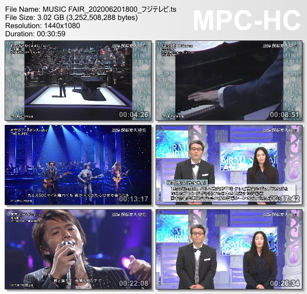 [TV-Variety] MUSIC FAIR – 2020.06.20