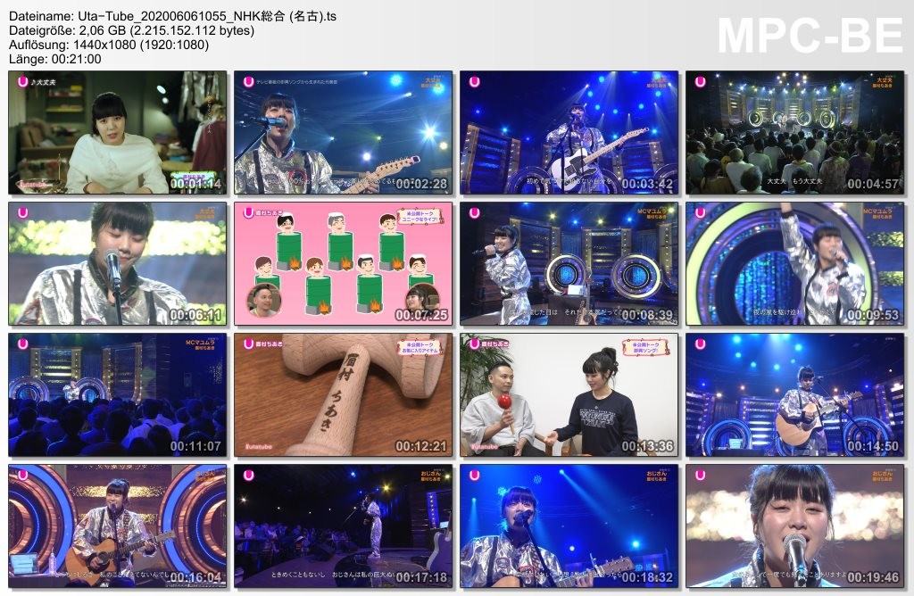 [TV-Variety] Uta-Tube “眉村ちあき 蔵出しSP” (2020.06.06)